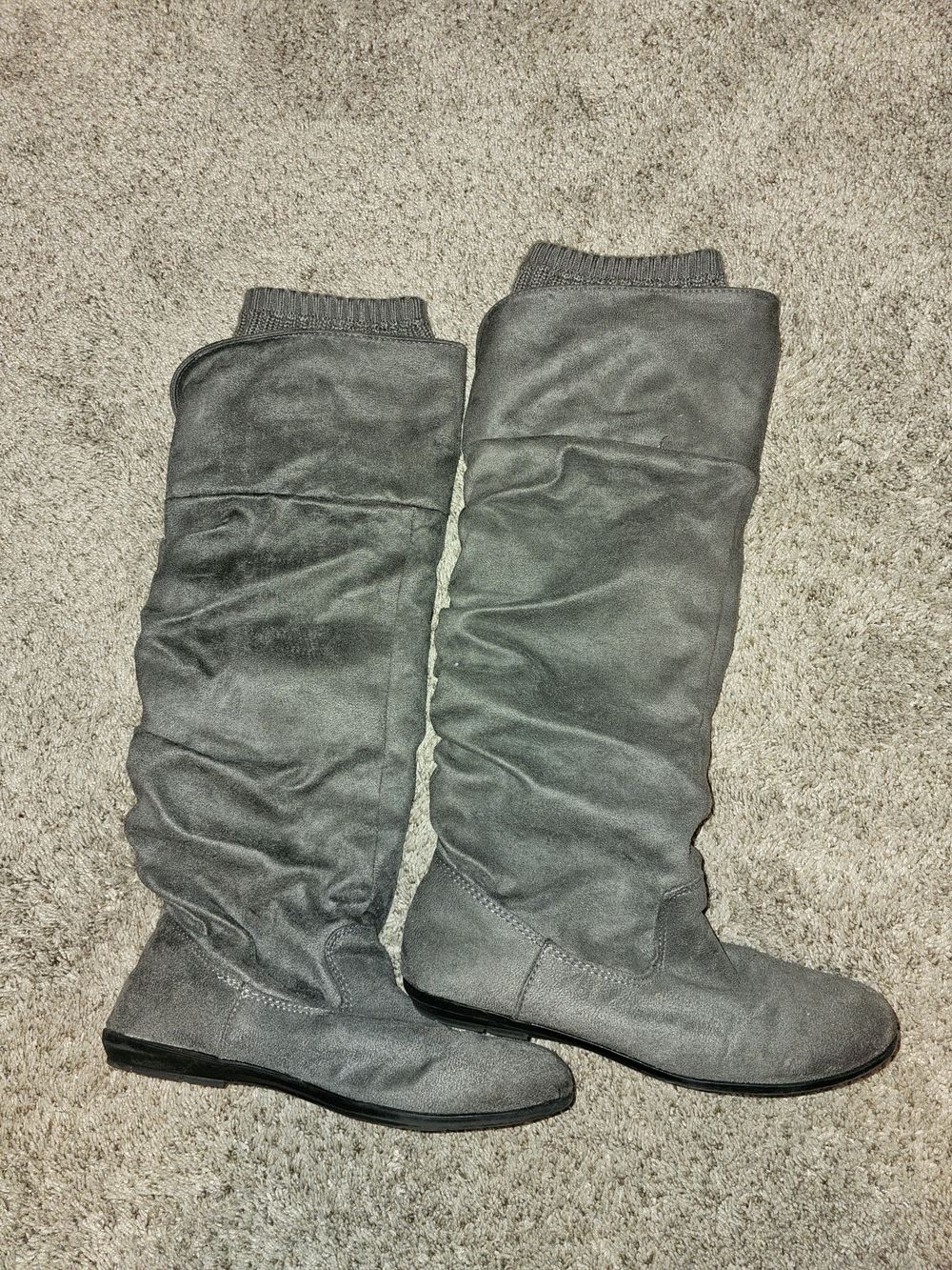 Aldo Gray Over-the-Knee Slouch Boots